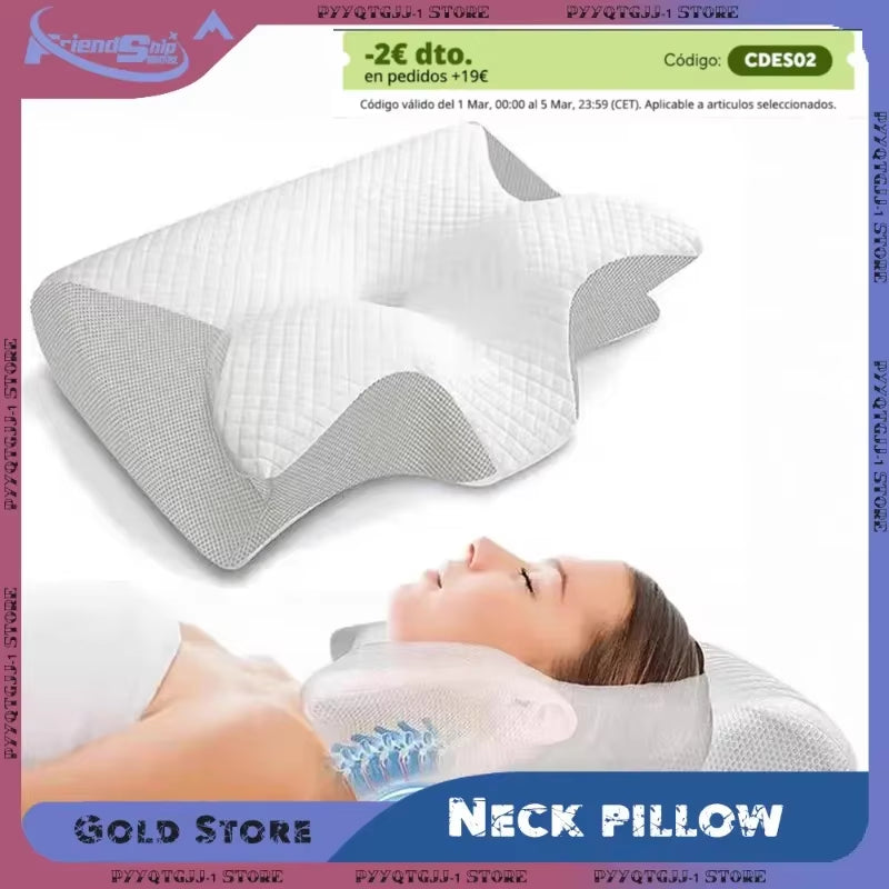 Oreiller à mémoire de forme ergonomique