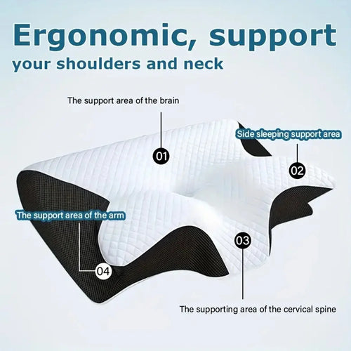 Oreiller à mémoire de forme ergonomique